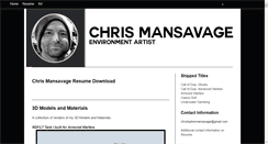 Desktop Screenshot of chrismansavage.com
